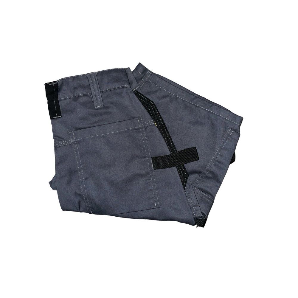 Charley Pants Mens Work Shorts‎ Size 30 Grey Black Cargo Tool Holder